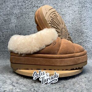 UGG Tazzlita Platform Slipper Size 9 Women Chestnut 1146390